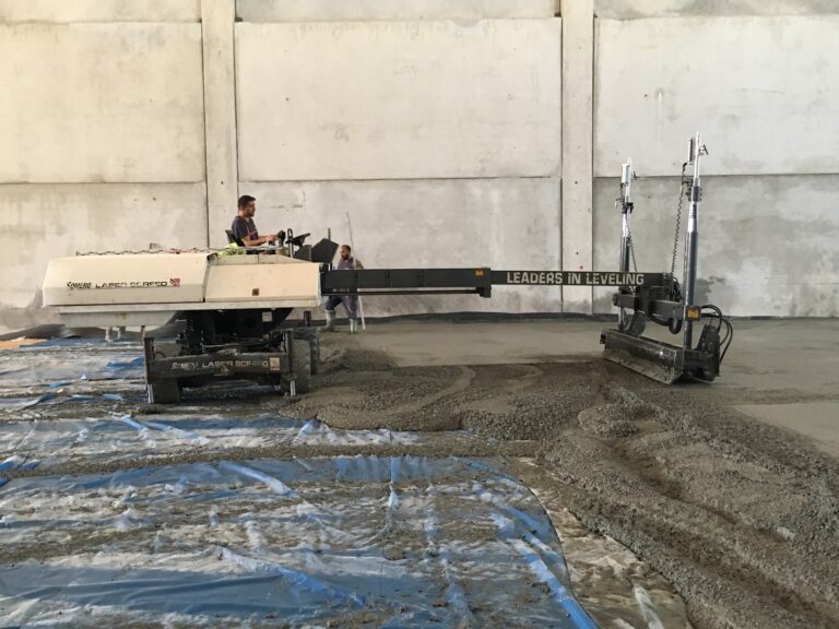 Laser Screed Beton Dökümü